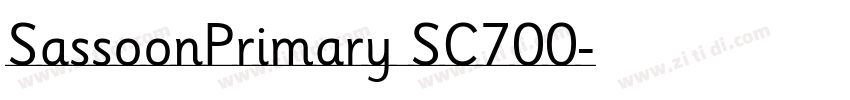 SassoonPrimary SC700字体转换